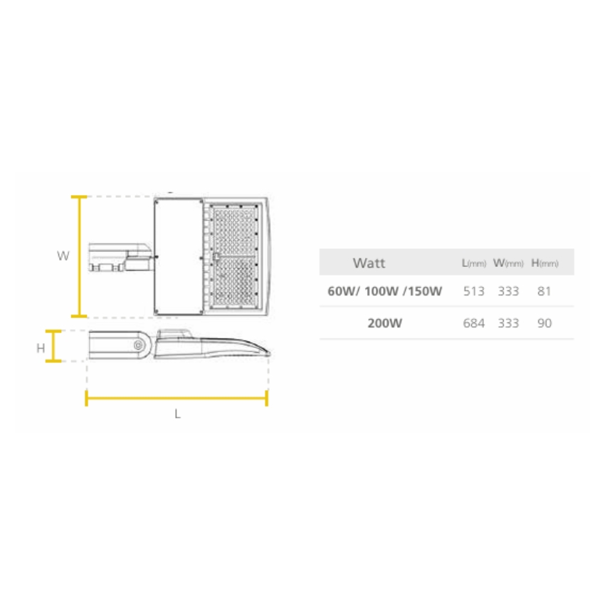 Led Street Light UL Kale G2