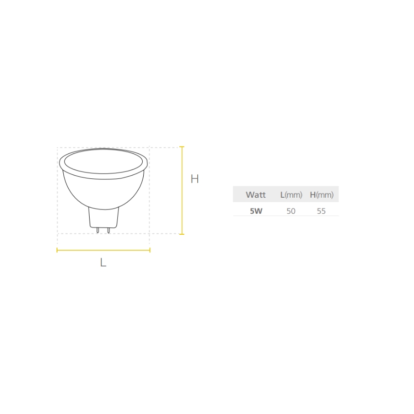 Led HI Spot MR16 (GU5.3)