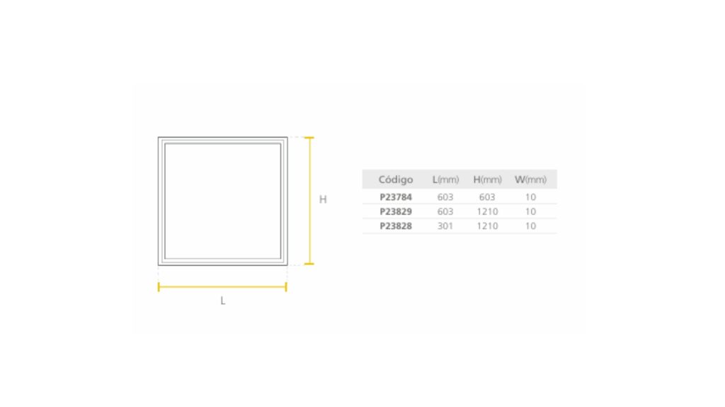 Led Slim Panel Edge LIT