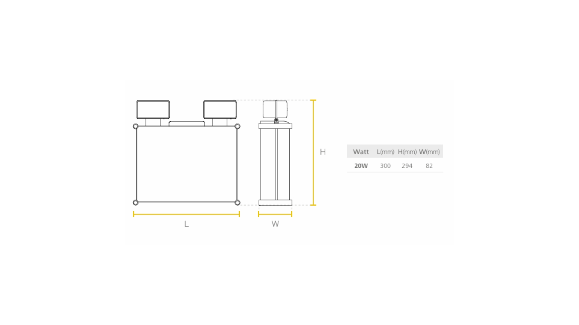 Led Emergencia High Flux