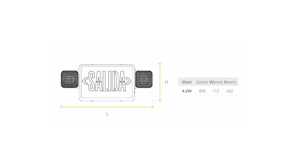 Led Aviso de Salida con Spot