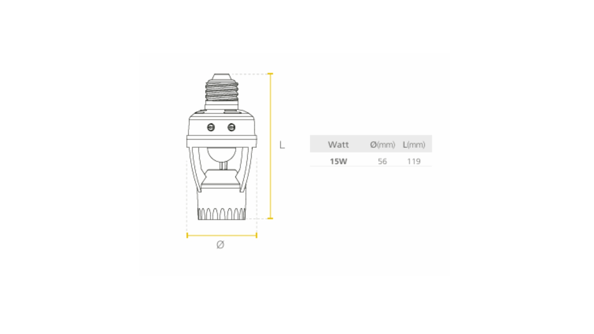 Sensor Base E27