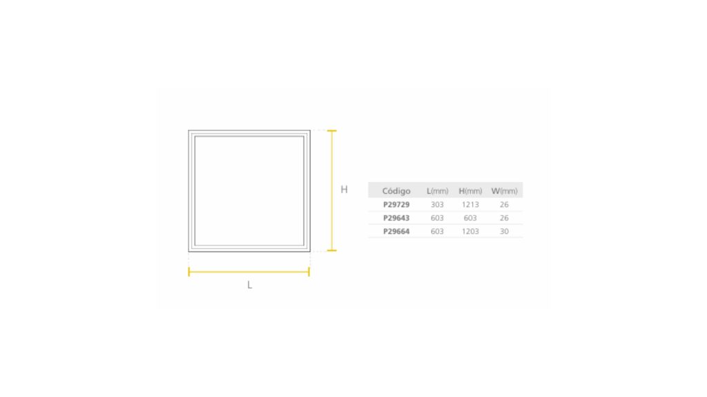 Led Panel Back LIT