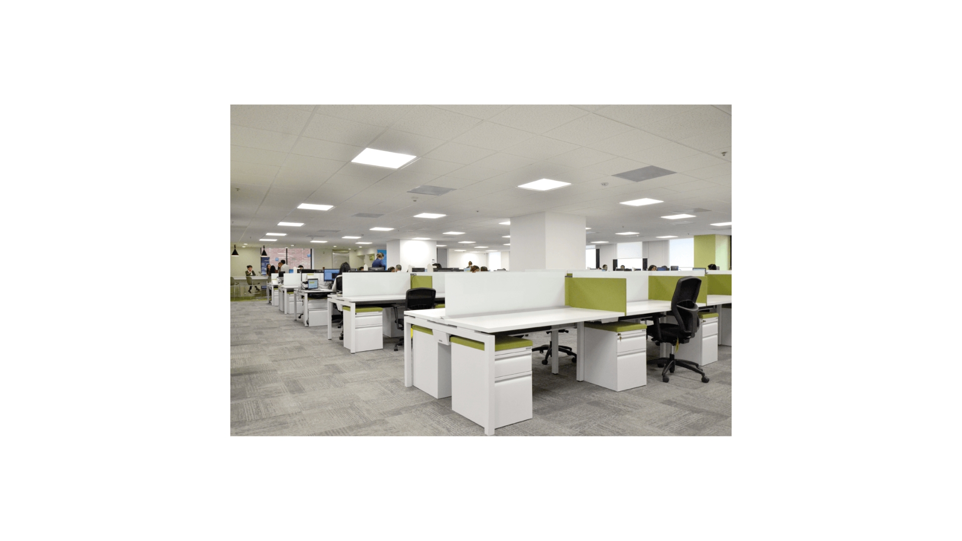 Led Panel Cuadrado Aro Negro (Incrustar) 