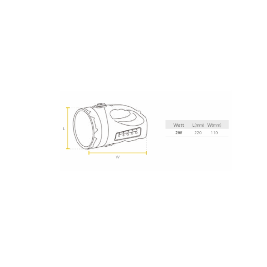 Led Linterna Recargable