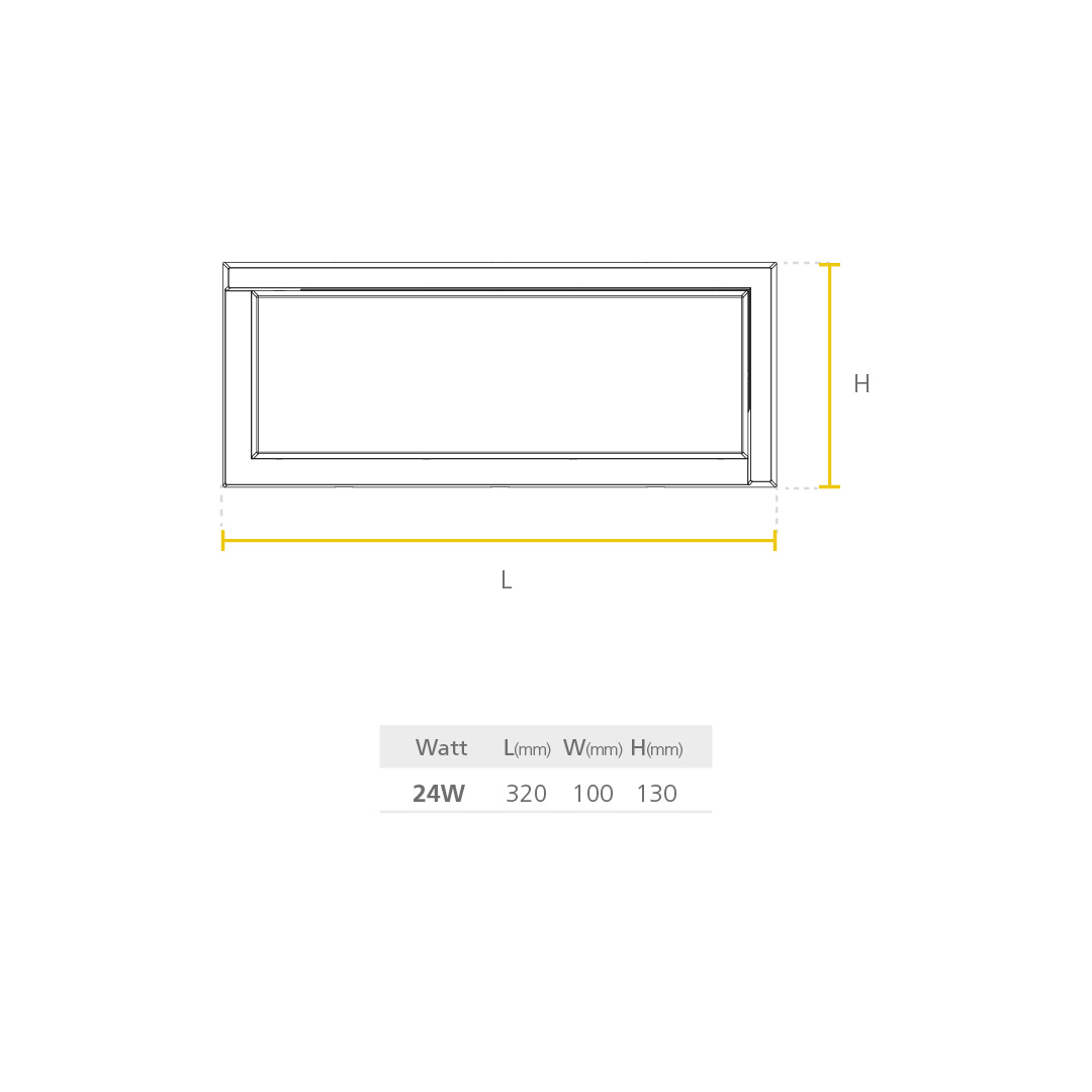 LED ASTRO RC dimensiones