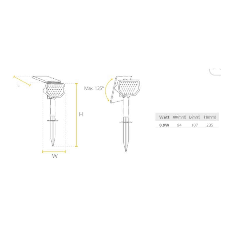 LED ESTACA SOLAR G2 - Imagen 2