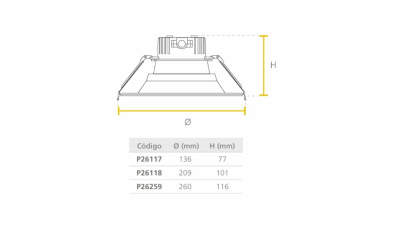 LED SYL LIGHTER G2 CCT 4 temperaturas seleccionables - Imagen 3